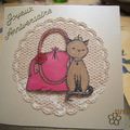 Carte d'anniversaire Chat 