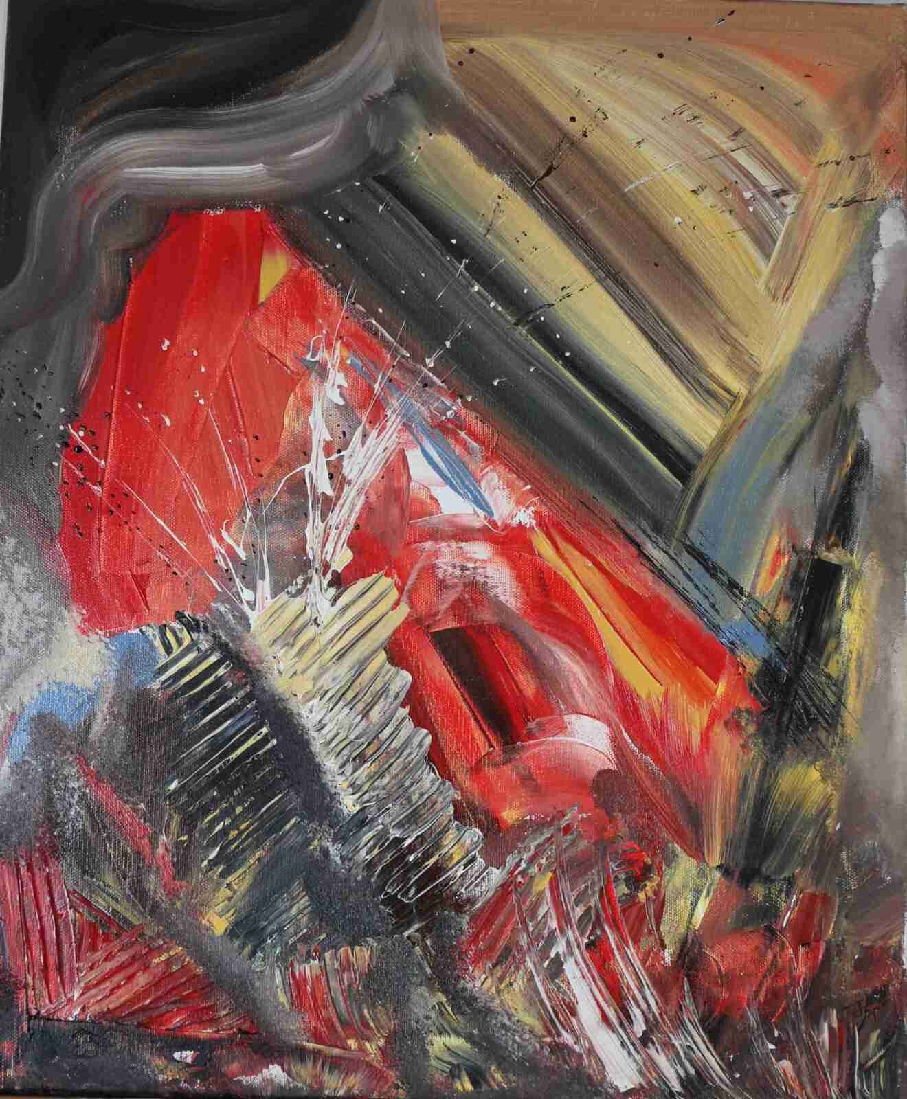 Interrogation- acryl 2016- 50 X 60 cm-(n°78)