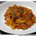 CURRY D'AUBERGINES, TOMATES ET POIS CHICHES