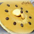 Entremet Vanille-café coeur de caramel au beurre salé