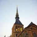 Au pied de l'abbaye -photo prise de la terrasse