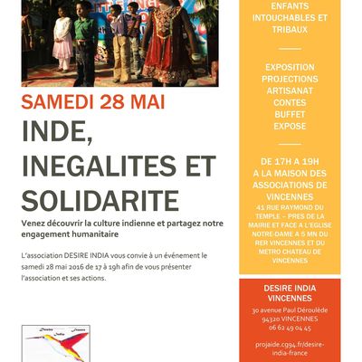 INDE, INEGALITES ET SOLIDARITE - MAI 2016