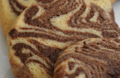 SABLÉS ZÉBRÉS AU CHOCOLAT