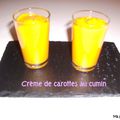 Crème de carottes au cumin