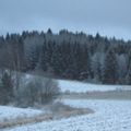 La première neige autour du fjord