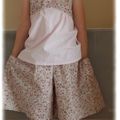 La jupe culotte fleurie et son top