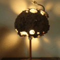 Lampe en calebasse "La Brute" n°2