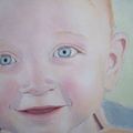 Portrait de mon petit garçon à l'aquarelle