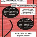 {20} Le programme du concert d'Ingmar ... en novembre 2007