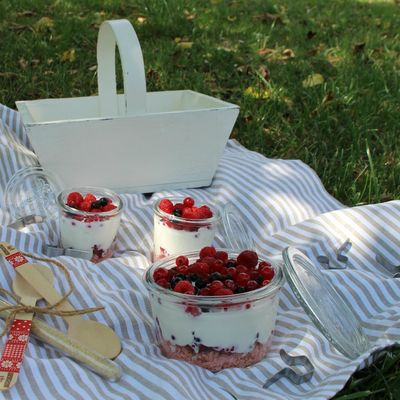 Desserts en bocal pour pique-niques ou buffets