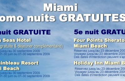 Nuitées gratuites à Miami