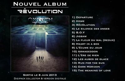 "Rêvolution" mon avis sur le dernier album d'Oxygen + concours (EDIT)