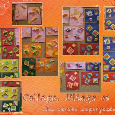 Des petits carrés, des moyens carrés et des grands carrés et du travail pour approcher les 3 dimensions