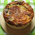 Quiche forestière tout en hauteur