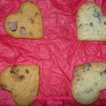 Cookies-coeurs au caramel au beurre salé et aux Daims