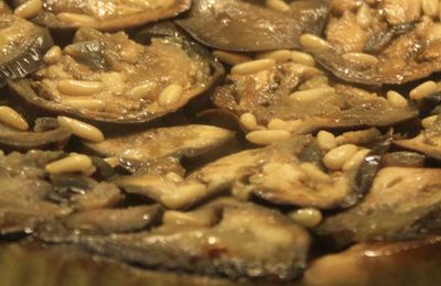 Tarte tatin d'aubergine