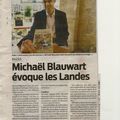 Michaël Blauwart évoque les Landes