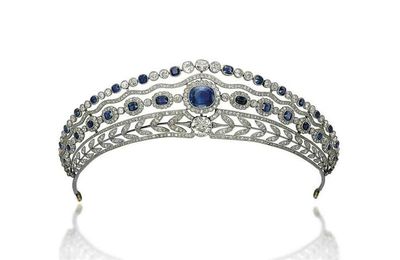 A Belle Epoque sapphire and diamond tiara