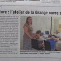 Un article dans le Dauphiné sur l'Atelier de la Grange de Beaucroissant le 24 août 2017