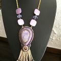 Purple sea sediment pendant