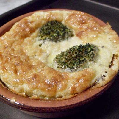 Flan roquefort et brocolis
