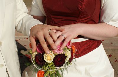 Les photos du mariage et les photos "studio" des mariés 