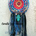 Dreamcatcher boho handmade,Attrape-rêves fait-main disponible en boutique etsy Coraliezabo 