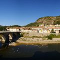 bigmax-le pont et la ville d'Anduze et la riviere le Gardon