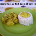 Boulettes de boeuf à la noix de coco et aux épices du monde