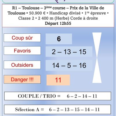 Quinté du Mardi 11 Novembre 2025 