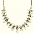 An indian natural pearl, multi-gem and enamel necklace 