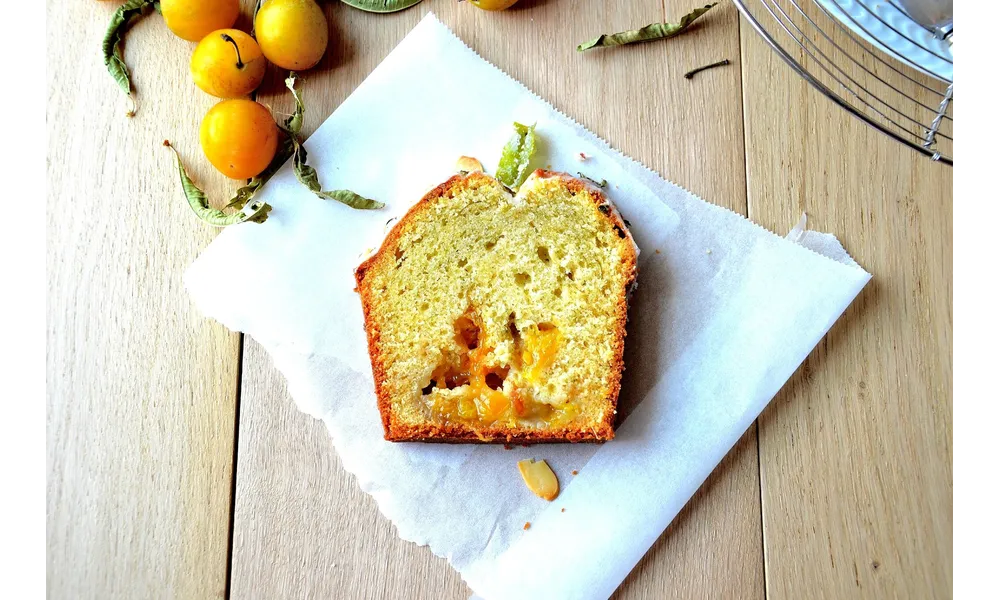 Cake à la Verveine et à la Confiture de Mirabelles