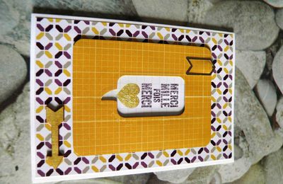 Carte de remerciement et Project Life by Stampin'Up!