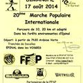 Marche Populaire FFSP Vosges - Dimanche 17 août 2014