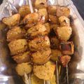 Brochettes de pommes de terre aux épices