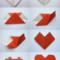 Fait à la maison: origami coeur