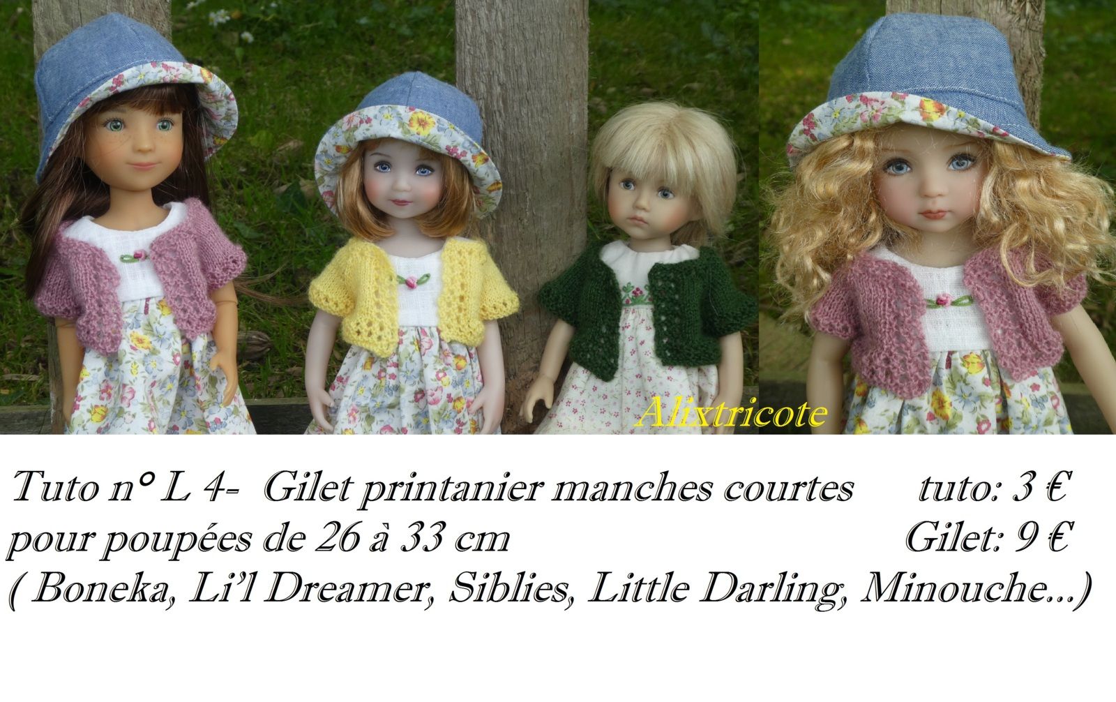 Tuto n° L 4 - Gilet manches courtes 