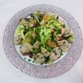 Salade de boudin blanc aux marrons et noisettes