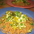 Spaghetti de Kamut au pesto