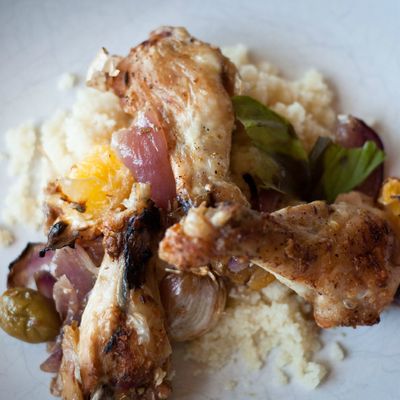 Poulet aux olives et citrons confits façon tagine