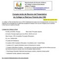[FUTURS 6e - Rentrée 2022] : Réunion Information 20/11/2021 - Compte-Rendu