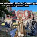 Histoire et donations, Concile de Charroux (juin 989)- Urbain II (janvier 1096) - les reliques de Charroux