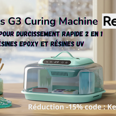 Resiners G3 2-in-1 Resin Curing Machine / Resiners G3 Machine à durcissement rapide UV et époxy.