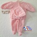 PATRON tricot bb FACILE et PREMA modele layette bébé et patron a tricoter Explications tuto brassière, bonnet, chaussons et Reborn
