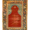 Prayer Carpet with Red-ground Field and Pendant Ornament, Kula (Anatolia), Ottoman Empire (1281–1924), 18th century
