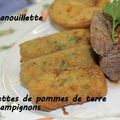 Croquettes de pommes de terre aux champignons