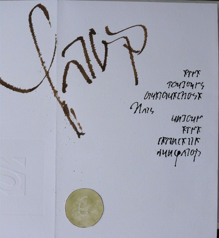 Les nouveaux caractères s'élancent, s'épaississent, s'arrondissent, "se cursivisent" et se combinent. Plaisir de la création !