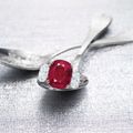 Exceptional ruby and diamond ring