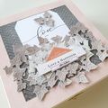 Un album romantique dans sa boite pour Variations Créatives avec la collection "Plume" de Mes P'tits Ciseaux