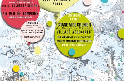 17e FETE des ASSOCIATIONS et des HABITANTS - 16,17 et 18 mai - place de Rungis (75013)